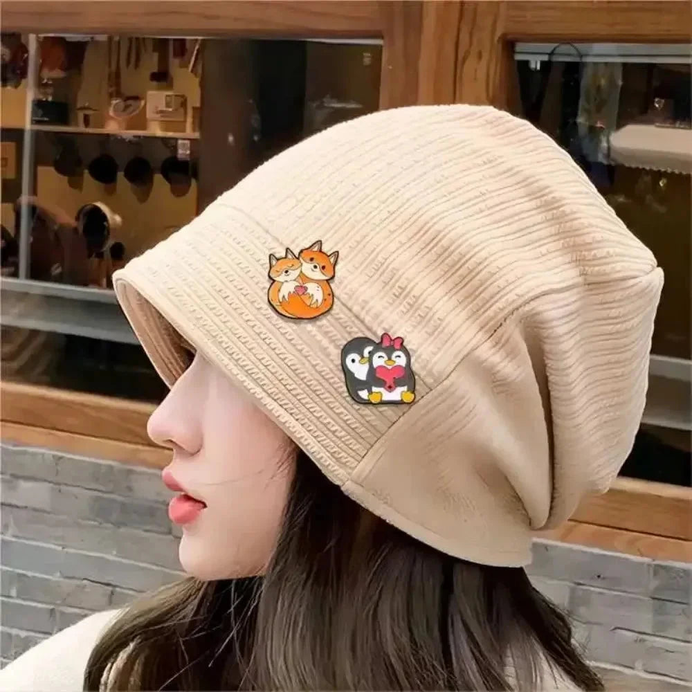 Cartoon Animal Cat Penguin Couple Enamel Badge Cute Rabbit GlowCart