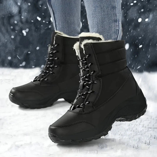 Snow Boots for Women Platform Shoes Boots Plush Keep Warm GlowCart
