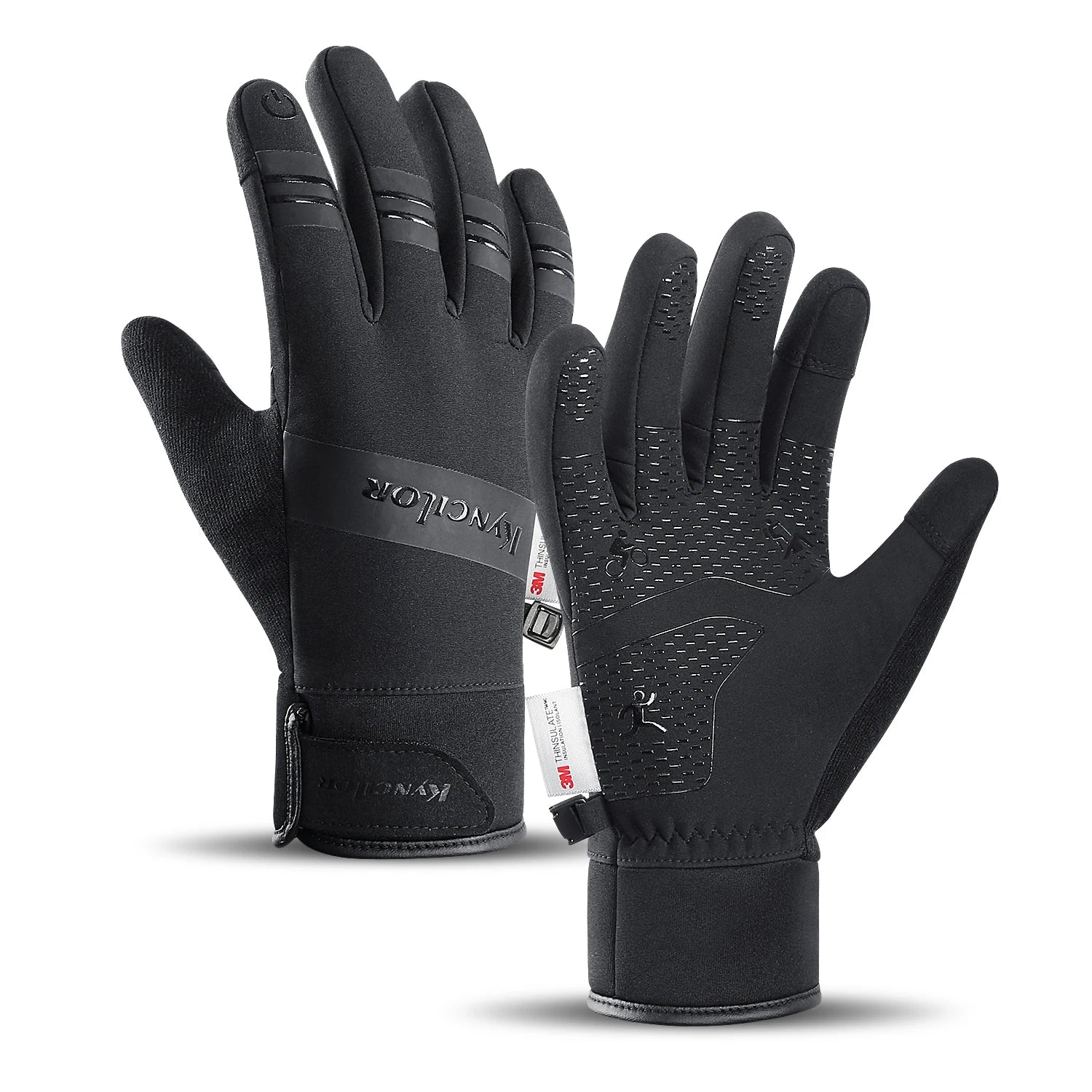 Cycling Gloves Touch Screen Motorcycle Gloves Outdoor Scooter Windproof Sports Riding Ski Gloves Warm 3M Running Gloves GlowCart