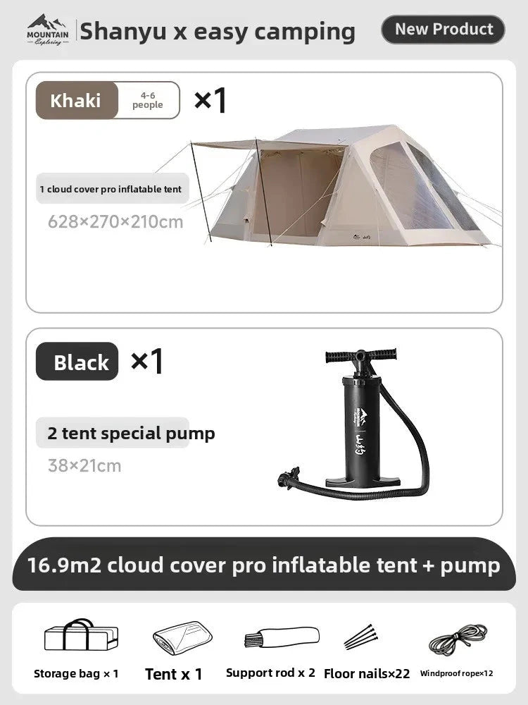 SHANYUE Yungai Outdoor Camping Automatic Inflatable Tent Two GlowCart