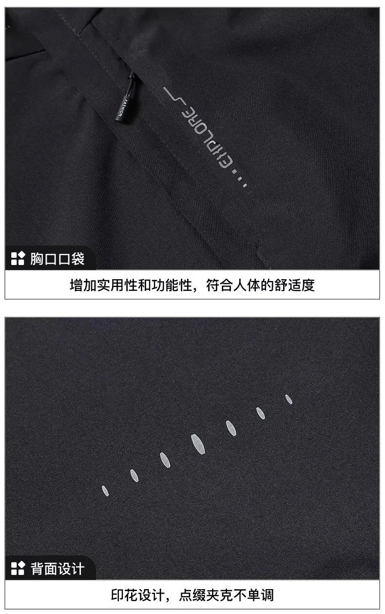 Men's Waterproof Rain Jacket Lightweight Outer Hooded GlowCart