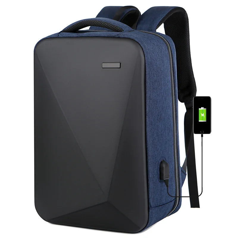 Usb Men's Business Password Double Shoulder Backpack Large