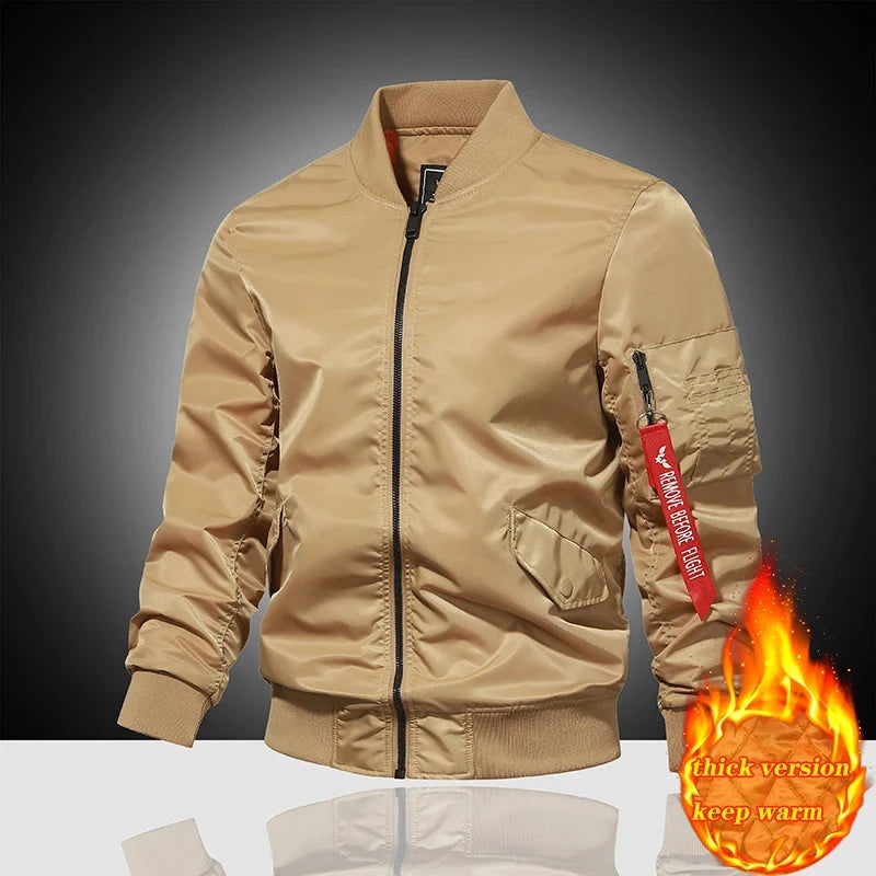 Spring and Autumn Winter Air Force MA1 Pilot Jacket Men's GlowCart