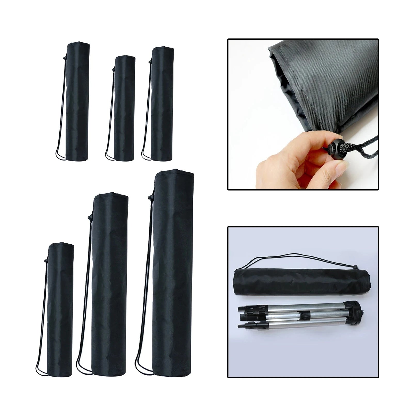 Awning Tent Pole Bag Foam Thicken Drawstring Closure GlowCart