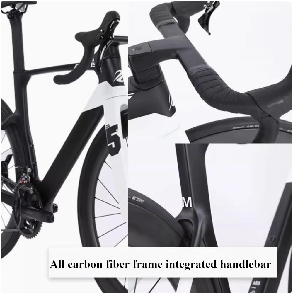 ALVAS DA54 MAX Warrior R7120-24 speed all carbon fiber road bike hydraulic disc brake for boys and girls GlowCart