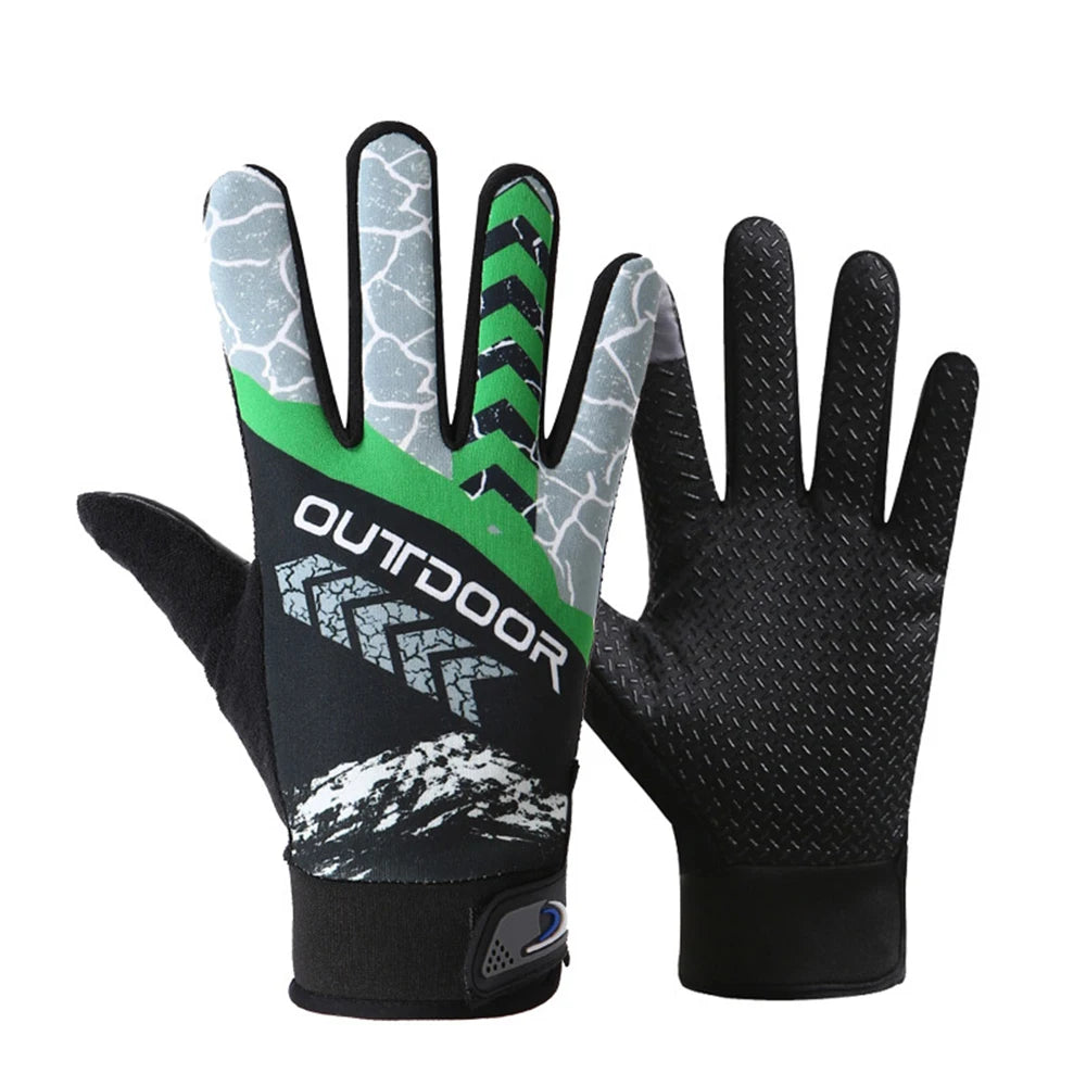 Cycling Gloves Men Anti-slip Full Finger Motorcycle Spring Autumn Gloves Hiking Fishing Touchscreen Outdoor Adventure Gloves GlowCart