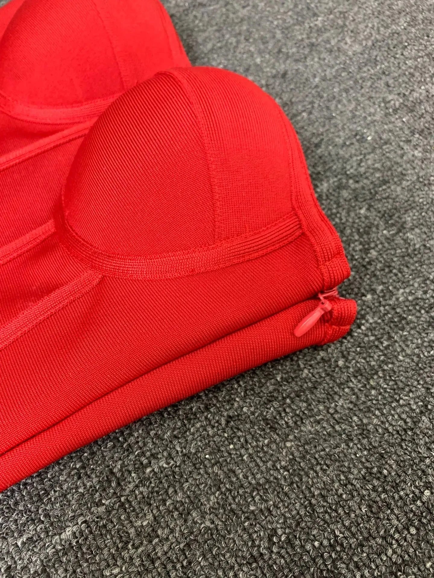 Women Red Evening Bandage Dress Hot Strapless Bodycon GlowCart