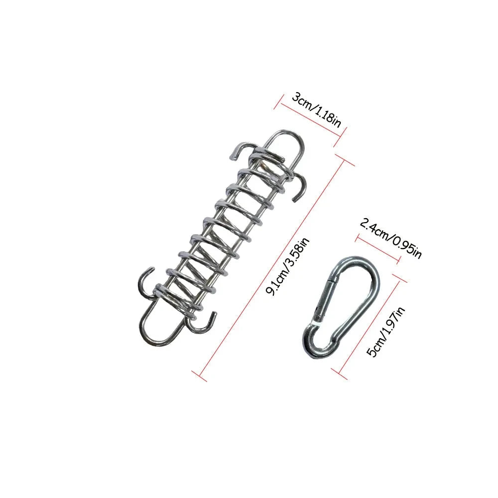 4/6Pcs Camping Tent Wind Rope Spring Buckle Tent Tensioner GlowCart