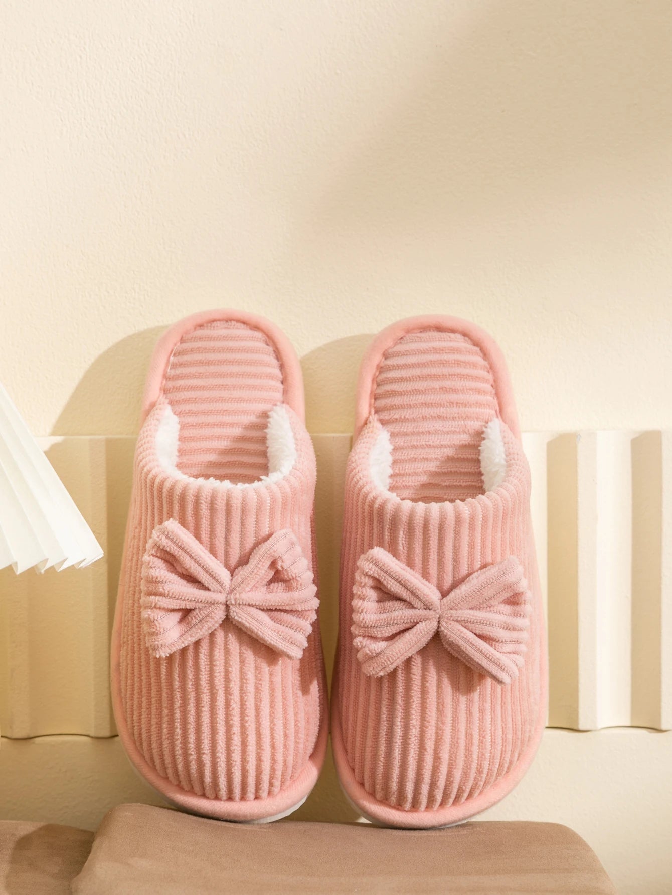 Fashion Women's Bow Slippers Fall/Winter Indoor Bedroom