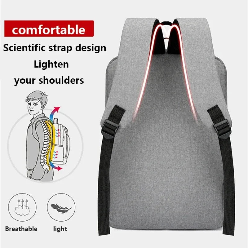 Waterproof Business Backpack Men USB School Backpacks 15.6 GlowCart