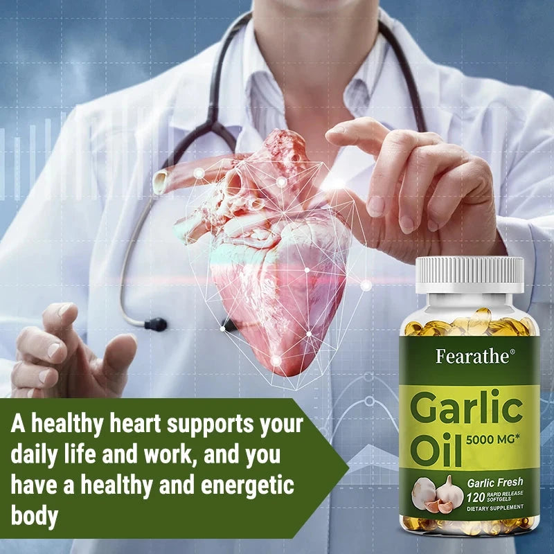 Premium Garlic Fresh 5000mg, Garlic Oil Dietary Supplement GlowCart