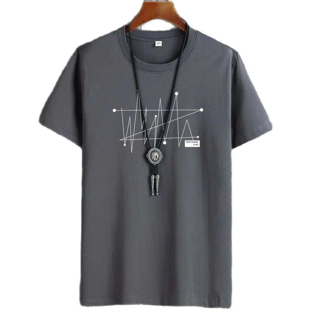Manga Tshirt Tops Oversize Men Loose Tee 100% Cotton Fashion GlowCart