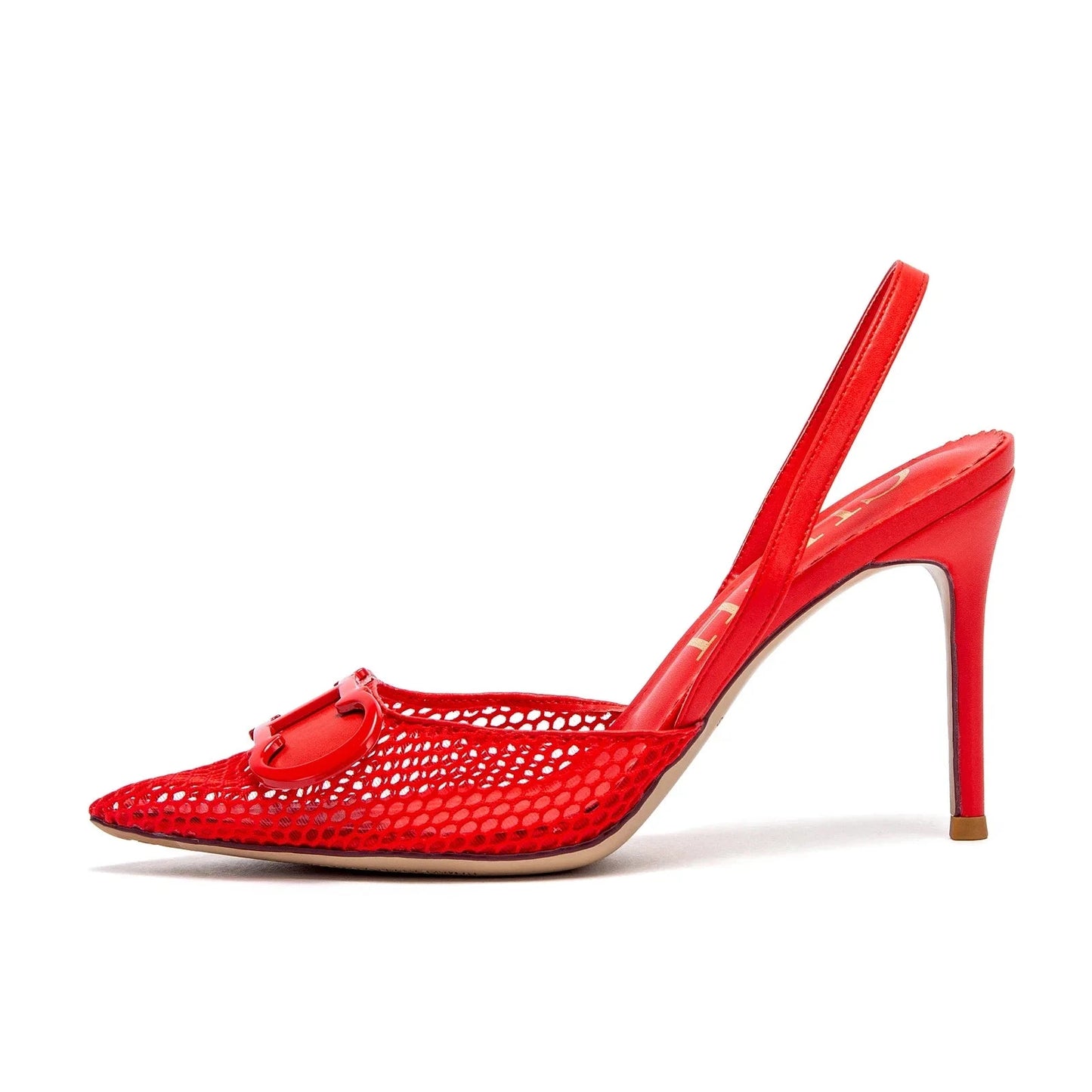 Women's Shoes 2025 Summer Sandals Breathable Mesh Heels Red GlowCart