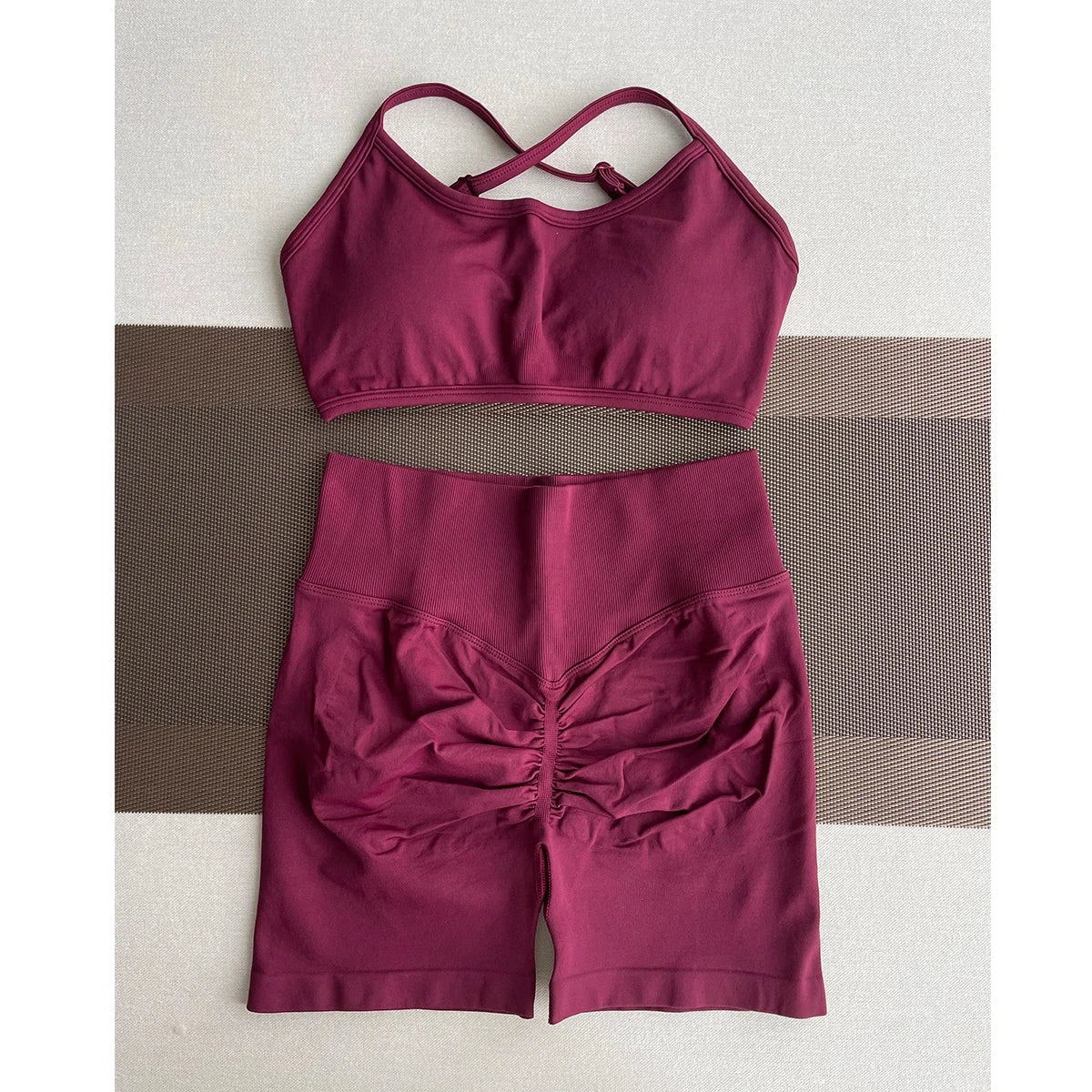 TKITK Shorts Pro Solid Seamless Half Pants Women Soft  Fitness Outfits Yoga Pants Gym Running Bike Wear GlowCart