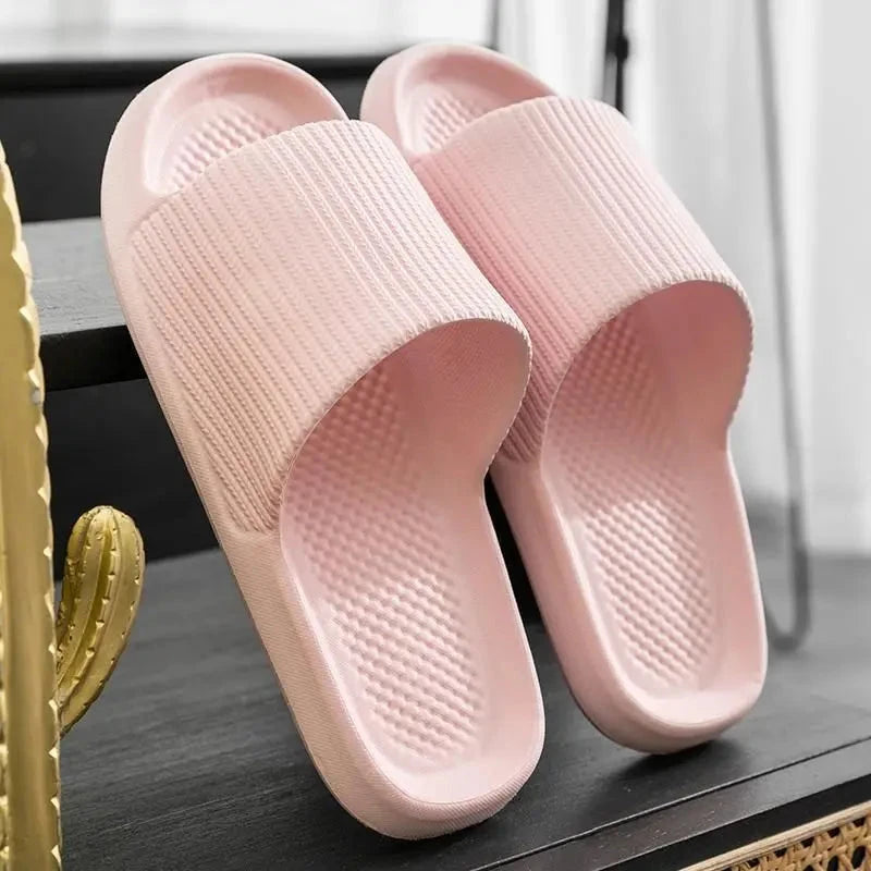 Thick Platform Bathroom Home Slippers Women Fashion Soft GlowCart