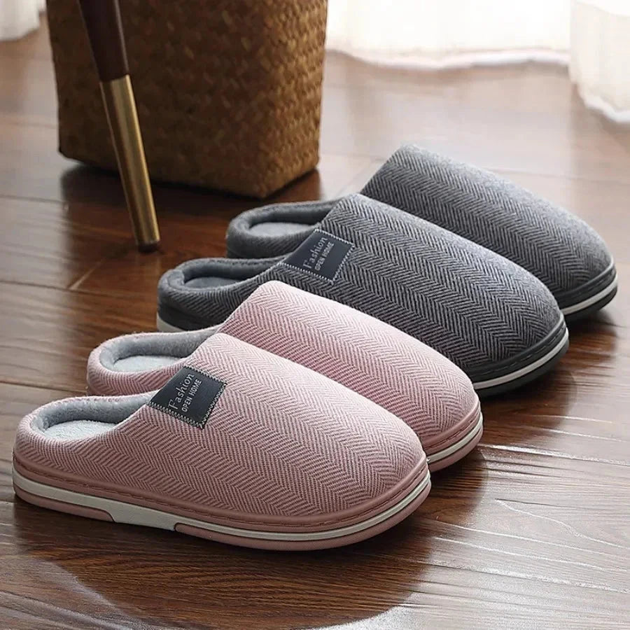 Men's Winter Home Slippers Casual Shoes Soft And Warm Home GlowCart
