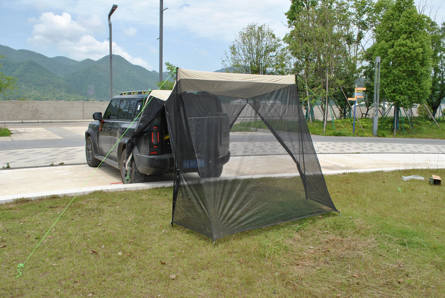 Car Tail Tent Breathable Ventilated Rear Tent Easy Setup for GlowCart
