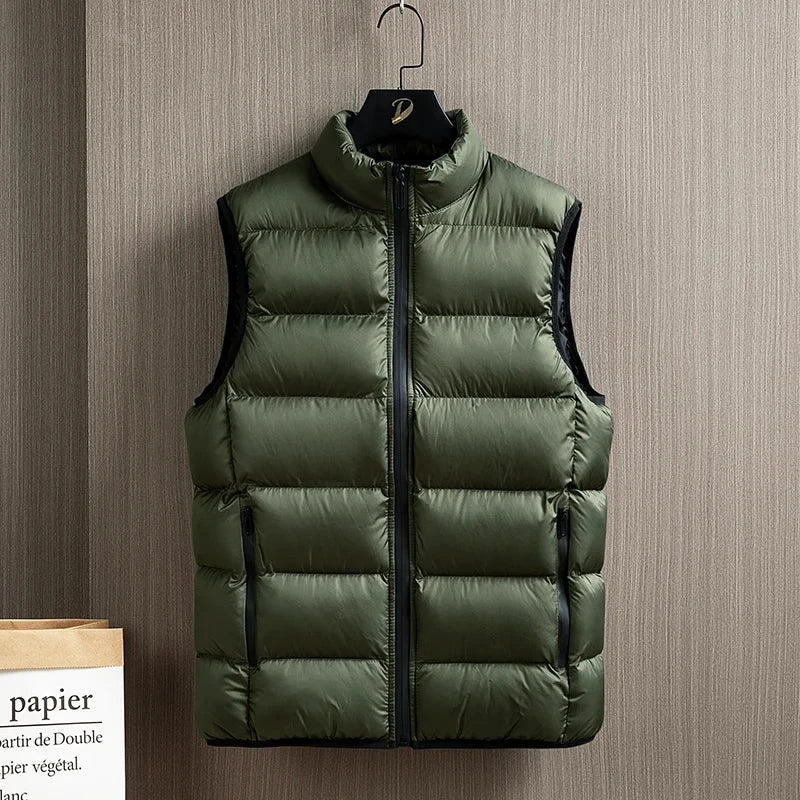 Men's Down Jacket Warm Down Cotton Vest Fashion Warm Running GlowCart