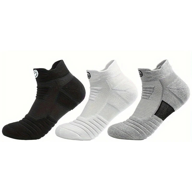 3/6 Pairs Sports Socks For Man High Quality Comfortable Breathable Basketball Short Socks Casual Fashion Low-cut Ankle Socks GlowCart