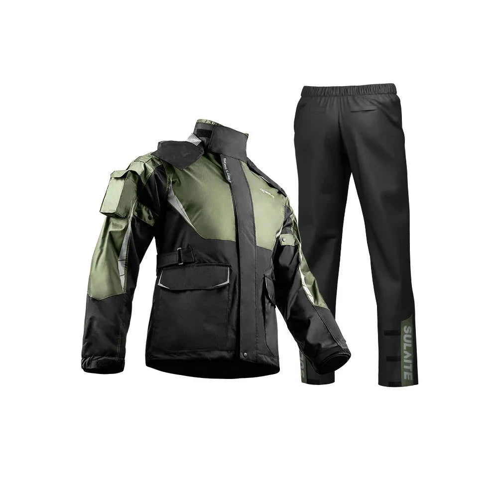 Waterproof Biker Rain Clothing Reflective Motorcycle Suit GlowCart