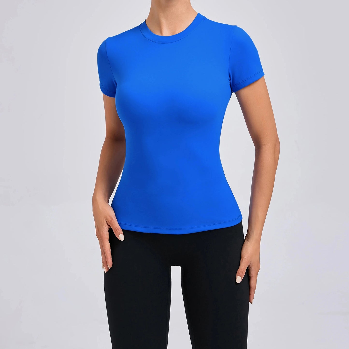 Women Top Yoga Shirts Quick Dry Running Tops Tights Push Up Workout Gym Clothes Short Sleeve Fitness Sports T-Shirts GlowCart
