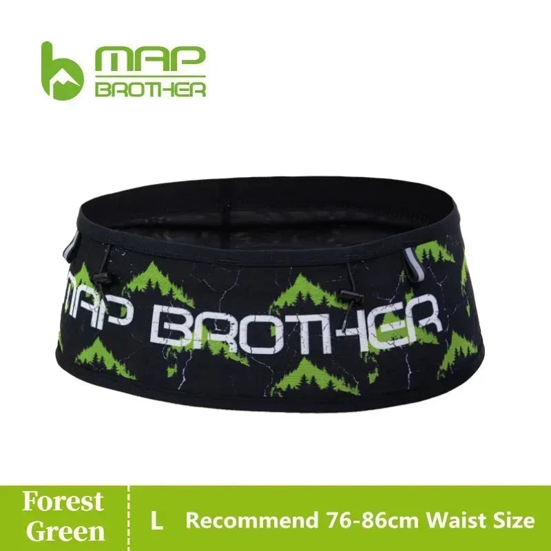 MAP BROTHER W1002 Hydration Running Belt Waist Pack Travel Money Bag Trail Marathon Gym Workout Fitness Mobile Phone Holder Bag GlowCart