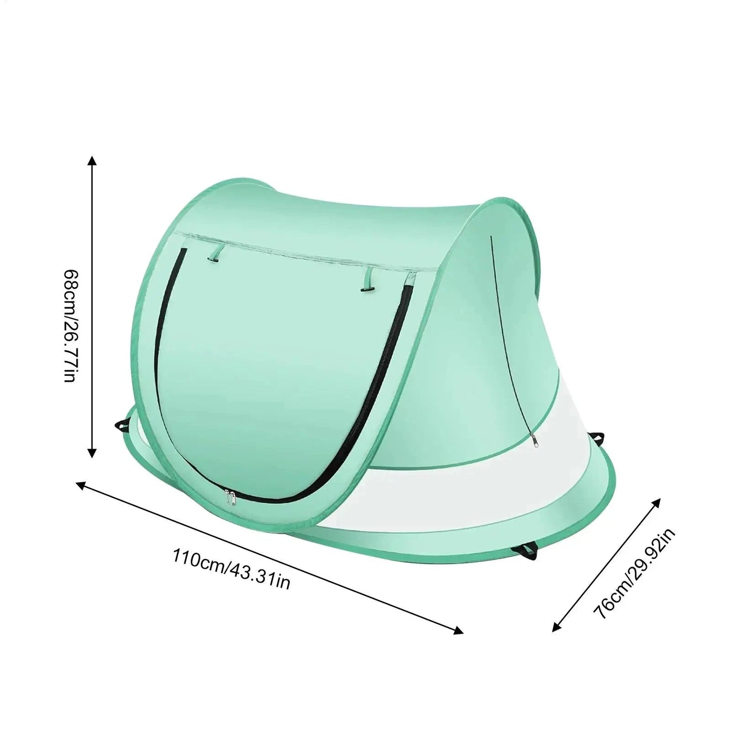 Beach Baby Shade Tent UV Resistant Toddler Dome Foldable GlowCart