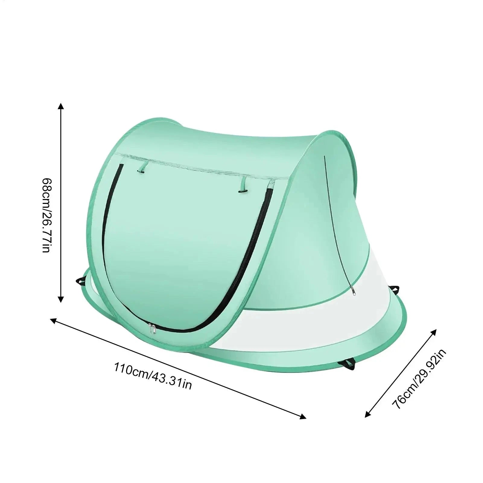 Beach Baby Shade Tent UV Resistant Toddler Dome Foldable GlowCart