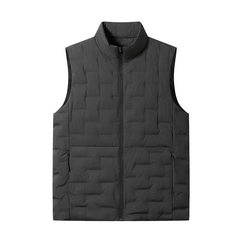 Winter Men White Duck Down Casual Vest Men Waterproof GlowCart