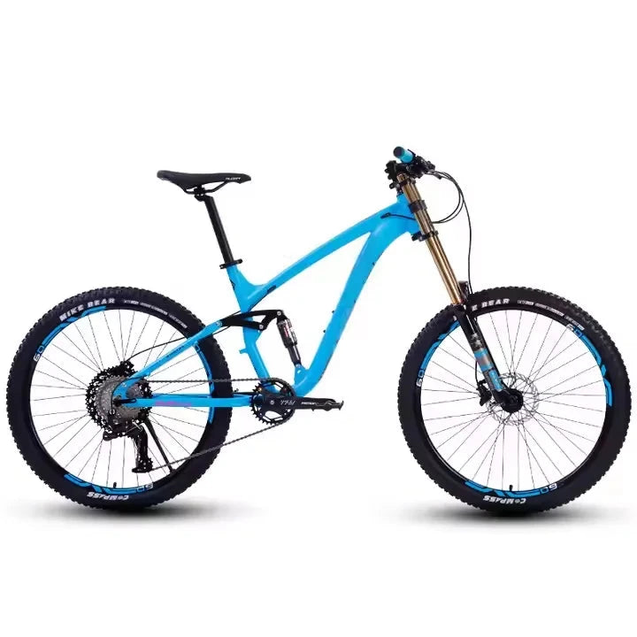 MTB Bicycle Downhill Mountain Bike 26 27.5 Inch Aluminum Alloy Frame Soft Tail Oil Brake Full Dual Suspension Bike GlowCart