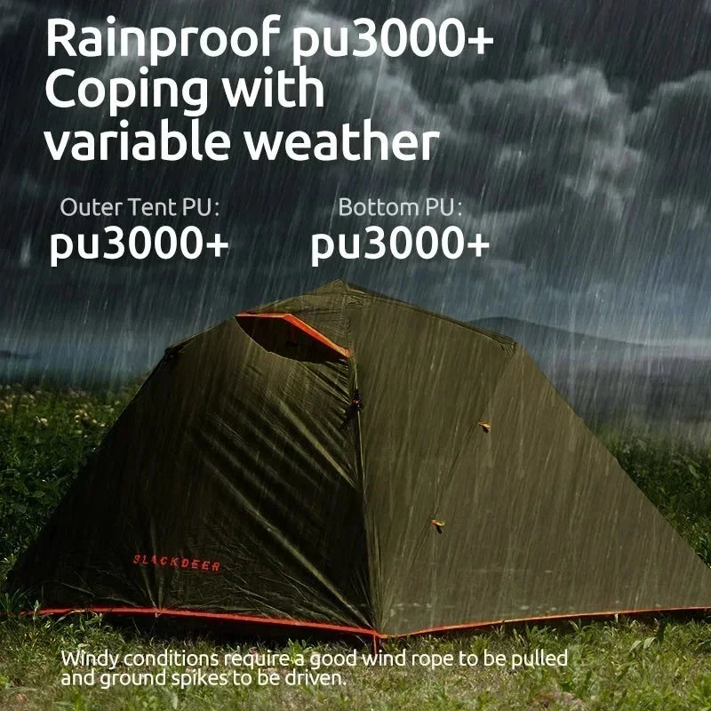 BLACKDEER Camping Tent Lightweight Backpacking New Travel GlowCart