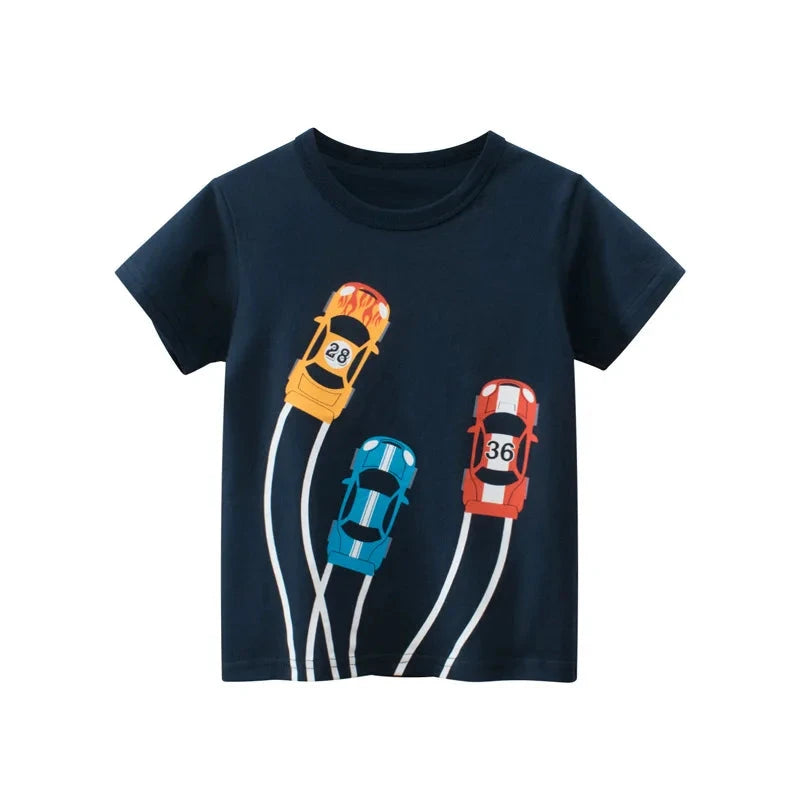 Children Short Sleeve T-shirts Korean Version Kids Clothing GlowCart