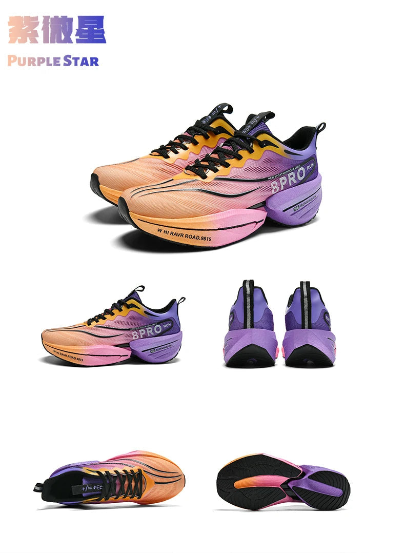 Speciality Carbon Plate Sports Running Shoes Marathon Air Cushion Men Breathable Lightweight Women Comfortable Nonskid Sneakers GlowCart