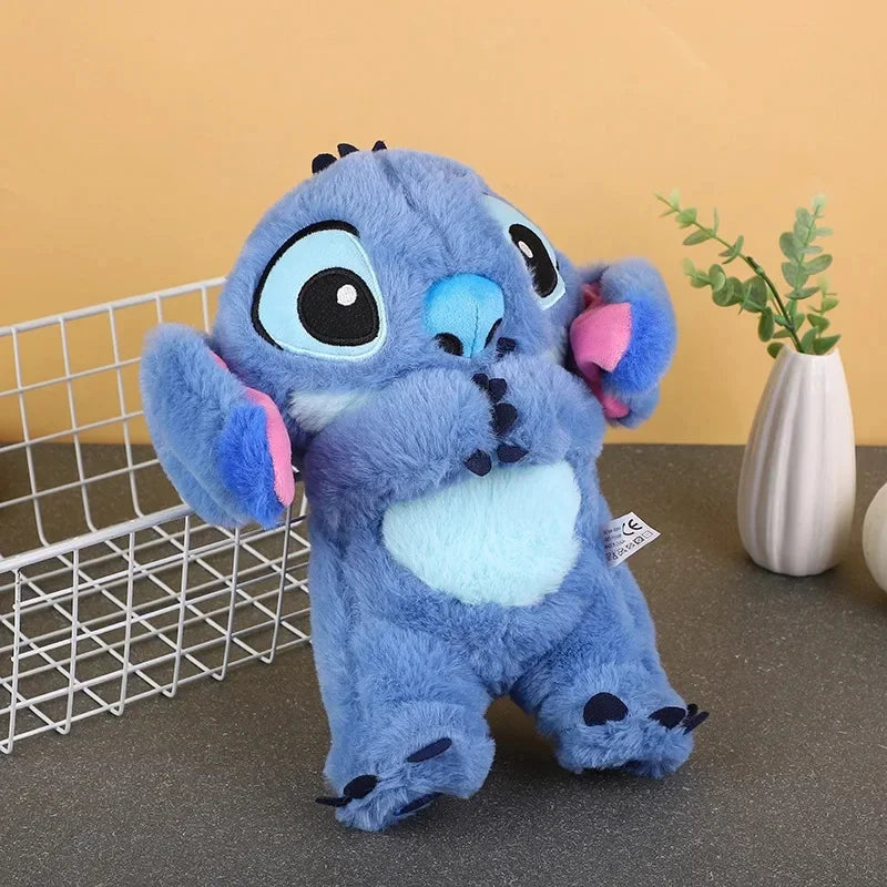 Stitch Plush Doll Breathing Light Child Soothes Toys Pink