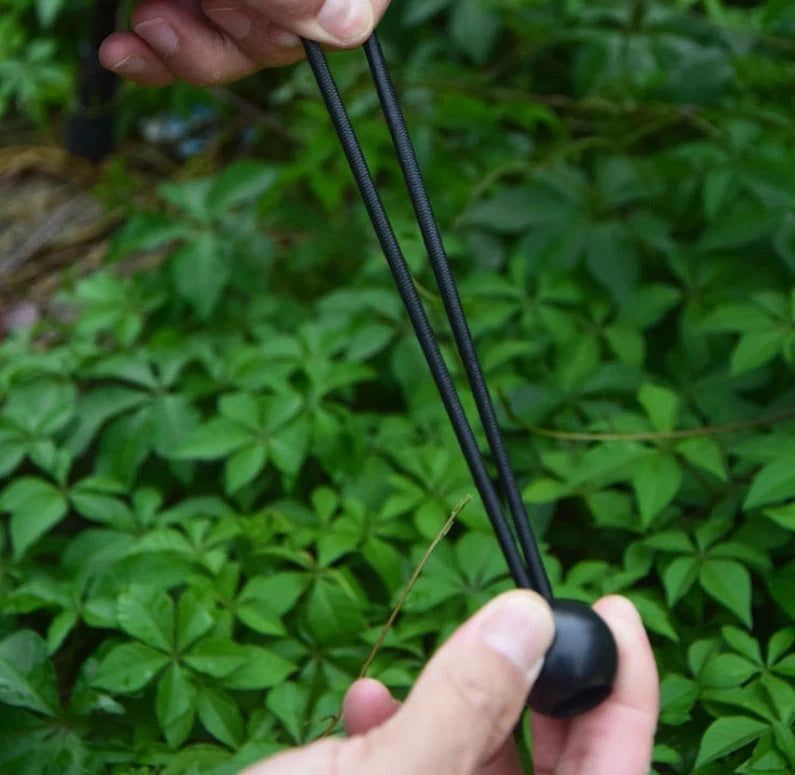 Multi-functional Elastic Tent Fix Cords Black Ball Bungee GlowCart