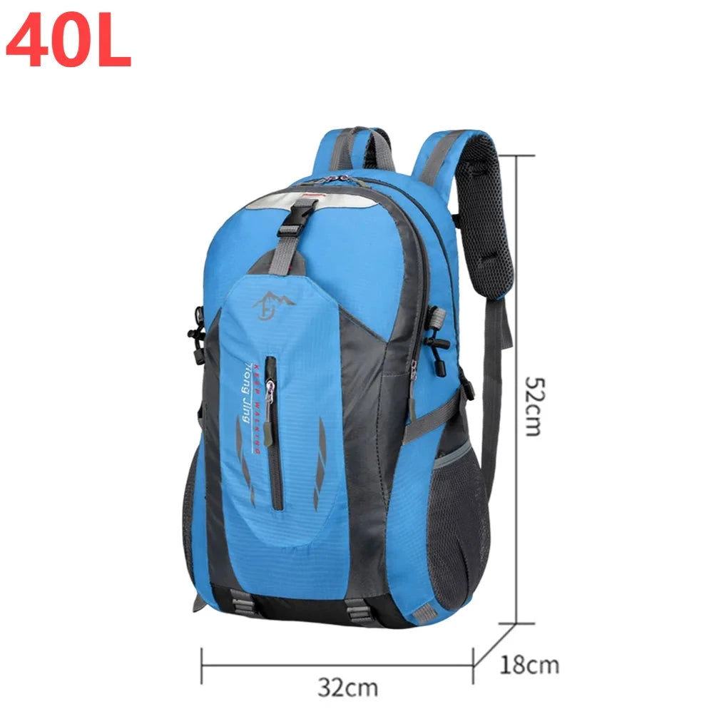 40L 840D Portable Waterpr Backpack Folding Mountaineering GlowCart