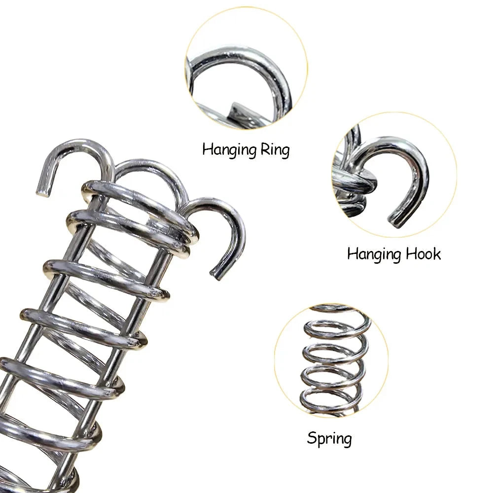 4/6Pcs Camping Tent Wind Rope Spring Buckle Tent Tensioner GlowCart