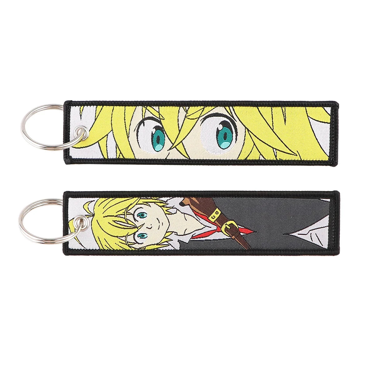 Classic Anime Cool Embroidery Key Fobs Key Tag Motorcycles GlowCart
