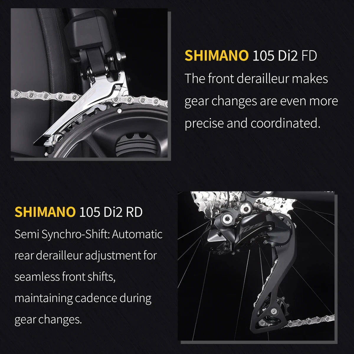 SAVA R7 Carbon Fiber Road Bike Carbon Frame, Handlebars, Fork Shimano Di2 R7170 24Speed Shift Kit, UCI CE Certified Adult Racing GlowCart