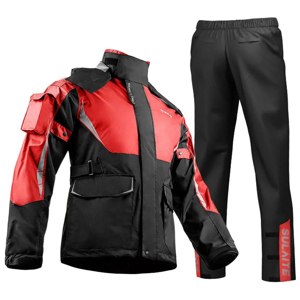 Waterproof Biker Rain Clothing Reflective Motorcycle Suit GlowCart