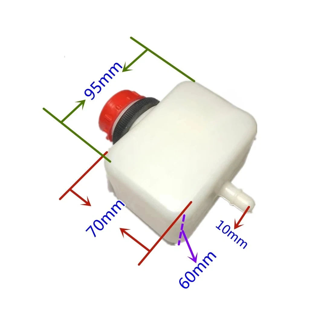Brake Fluid Reservoir For Brake and Clutch Fluid Truck Electric Tricycle Agricultural Vehicle Braking liquid Bottle 1PC GlowCart