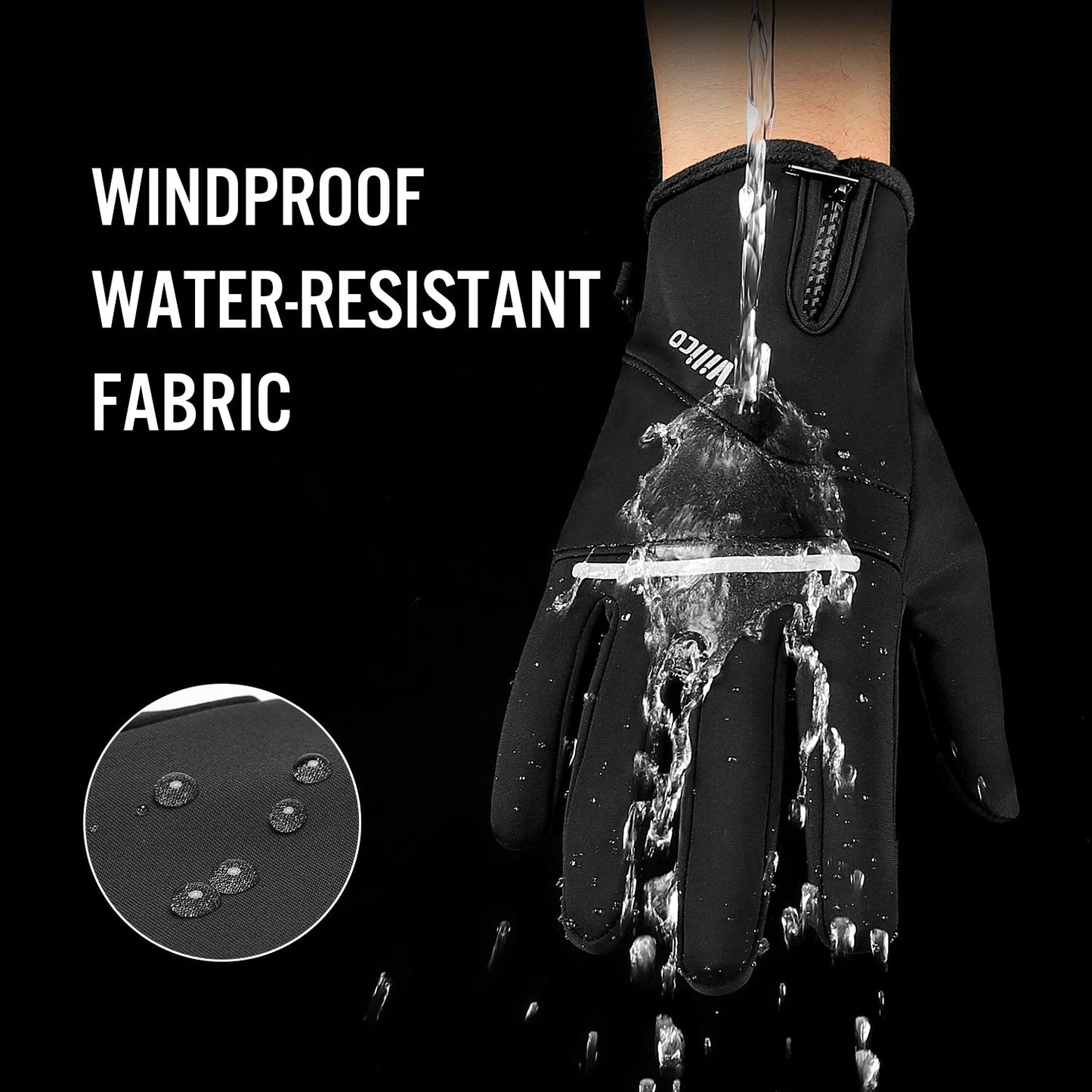 Winter Sports Plus Velvet Warm Gloves For Men And Women Touch Screen Ski Cycling Bicycle Riding Cold-Proof Outdoor Gloves GlowCart