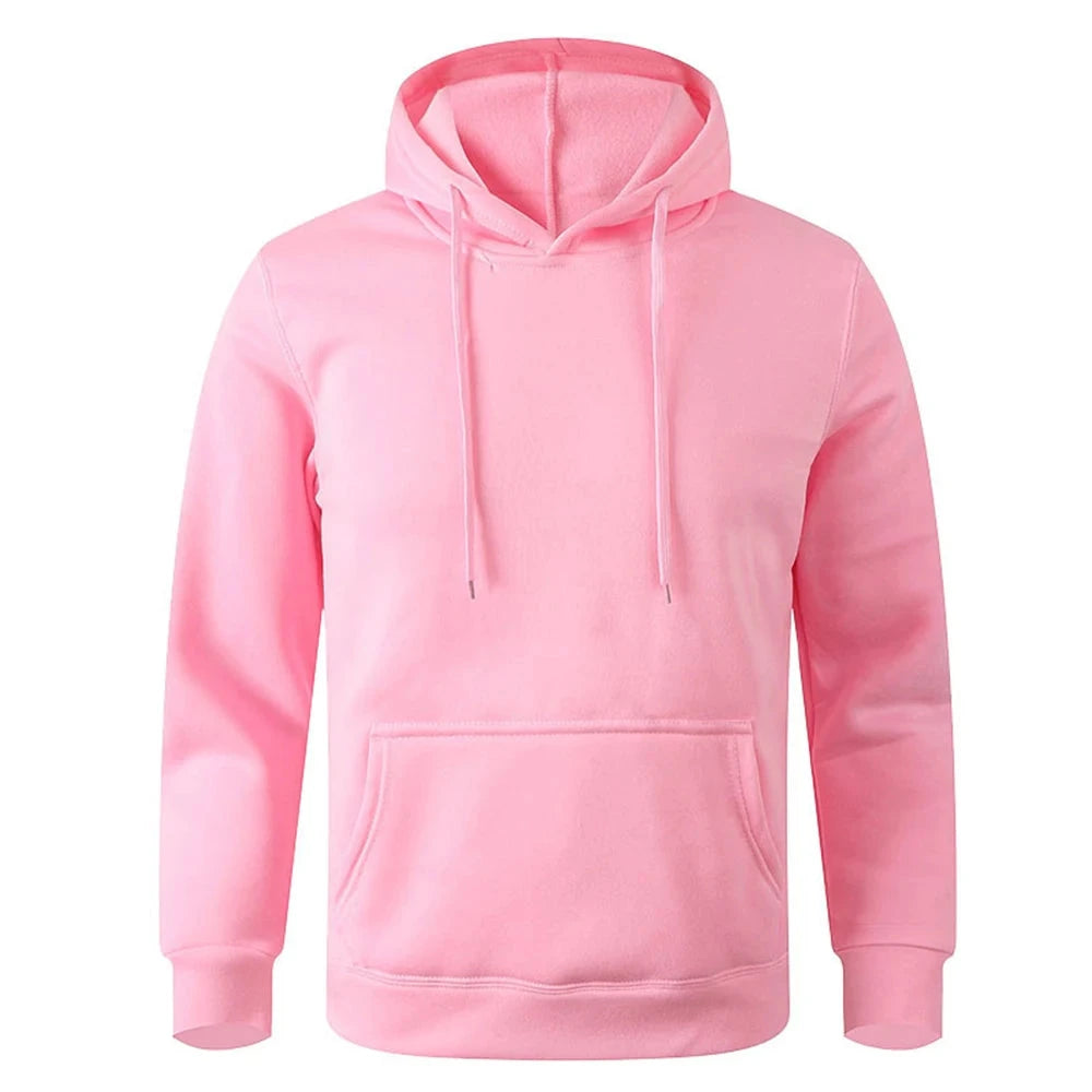 Men's and Women's Warm Sweatshirt Casual Solid Color GlowCart