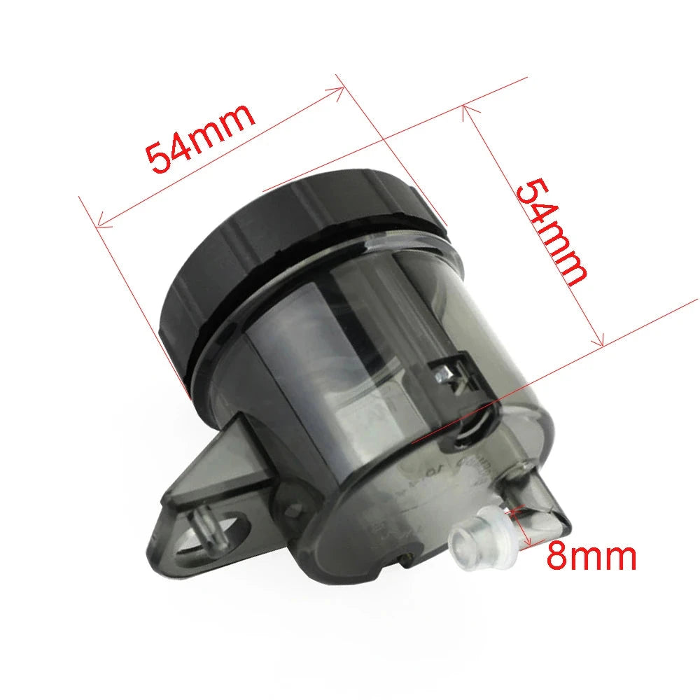 Universal Motorcycle Brake Oil Tank Foot Brake Master Cylinder Oil Cup Fluid Bottle Reservoir Dirt Bike Scooter Pitbike GlowCart