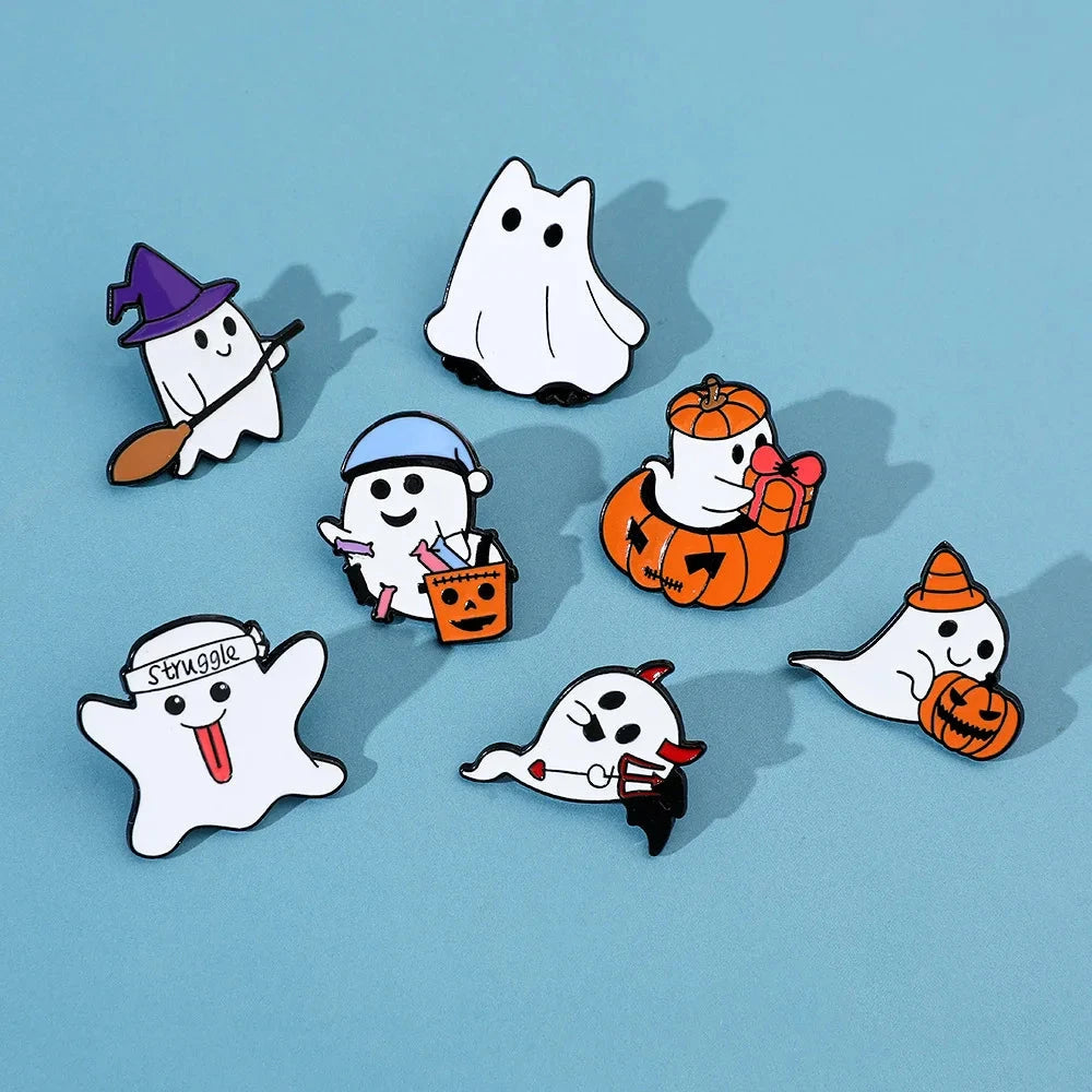 Metal Brooch Halloween Gift Badge Jewelry Wholesale Cap Pin GlowCart