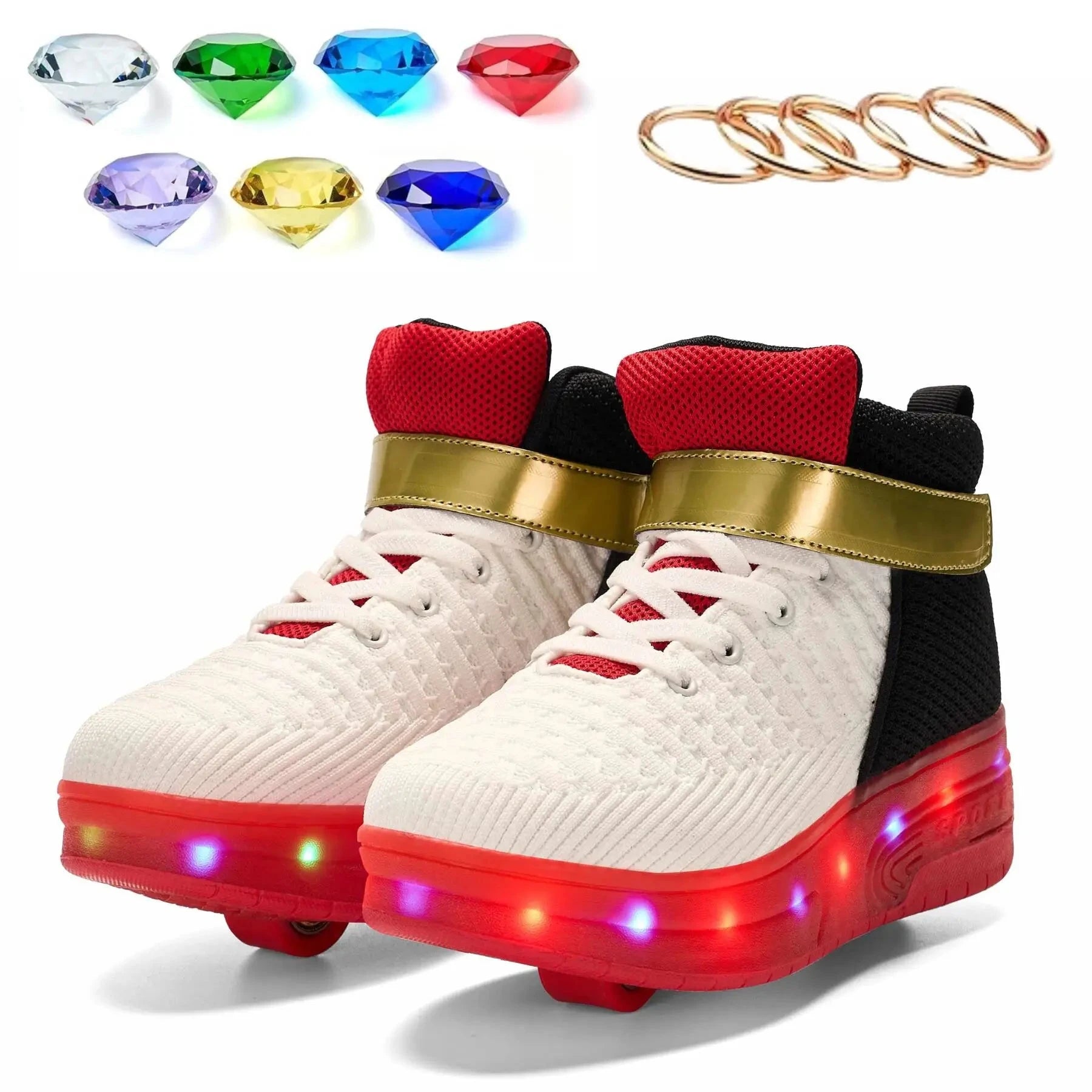 Shadow The Hedgehog shoes shadow roller skate sonic shoes For boys girls kids GlowCart