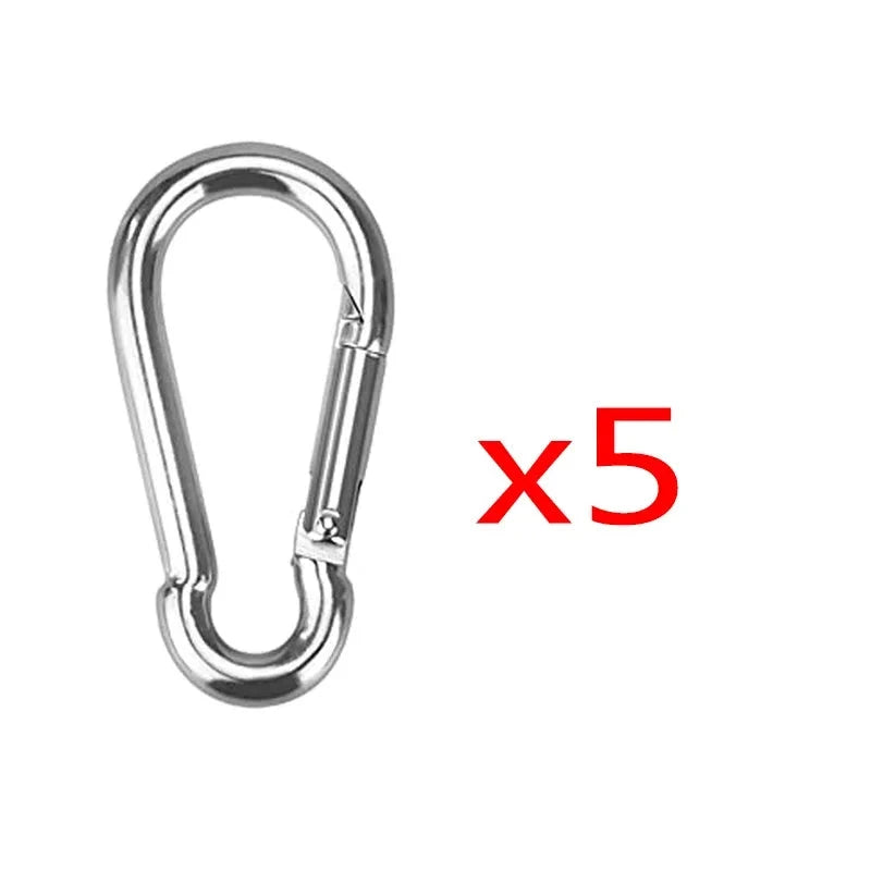 Mini Carabiner Keychain Alluminum Alloy D-ring Buckle Spring GlowCart