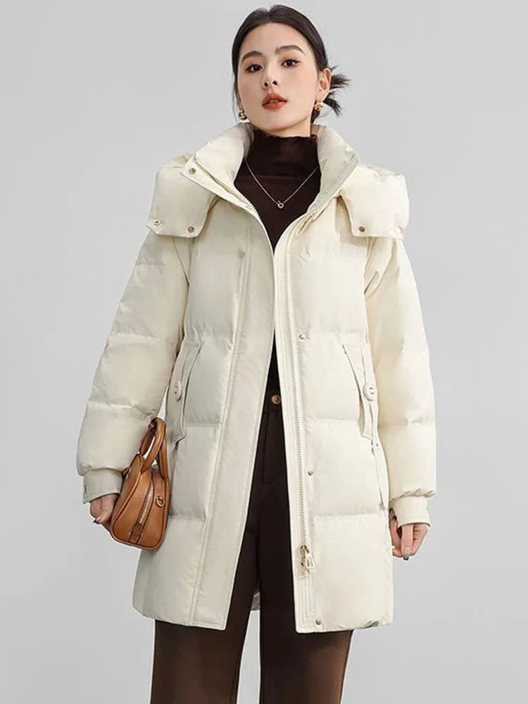 Winter Warm Down Cotton Hooded Abrigos De Plumas Women GlowCart