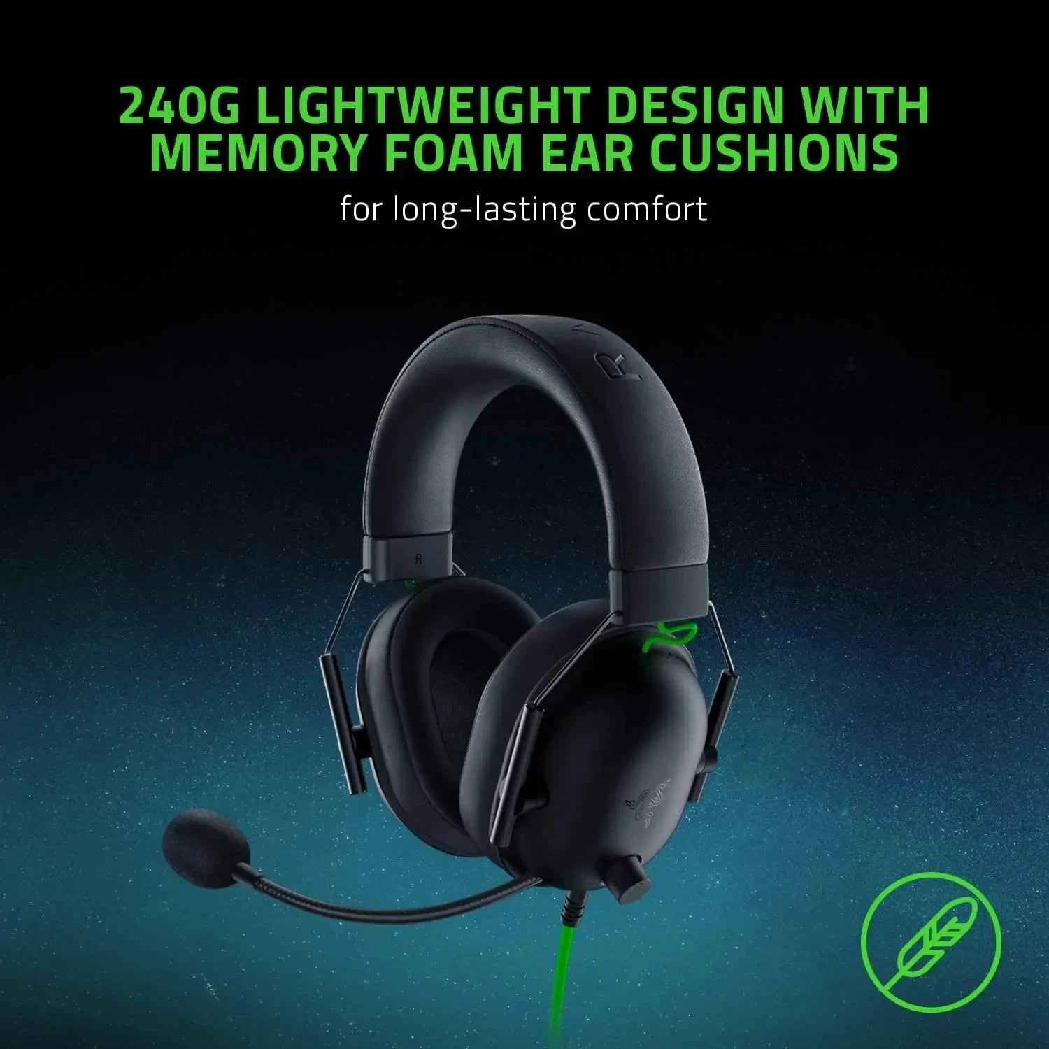 New Razer BlackShark V2 X Wired Esports Headset Advanced GlowCart
