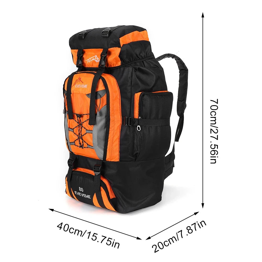 80L Mountaineering Backpack Large Capacity Travel Backpack GlowCart
